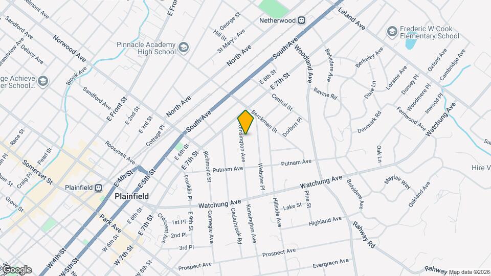 737 Kensington Ave Map and Location Details