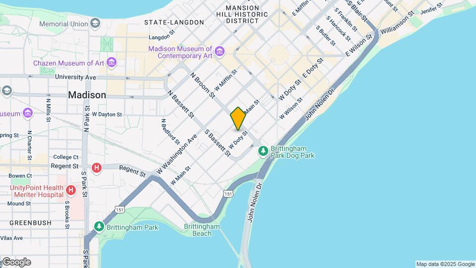 416 W Doty St, Unit 1W Map and Location Details