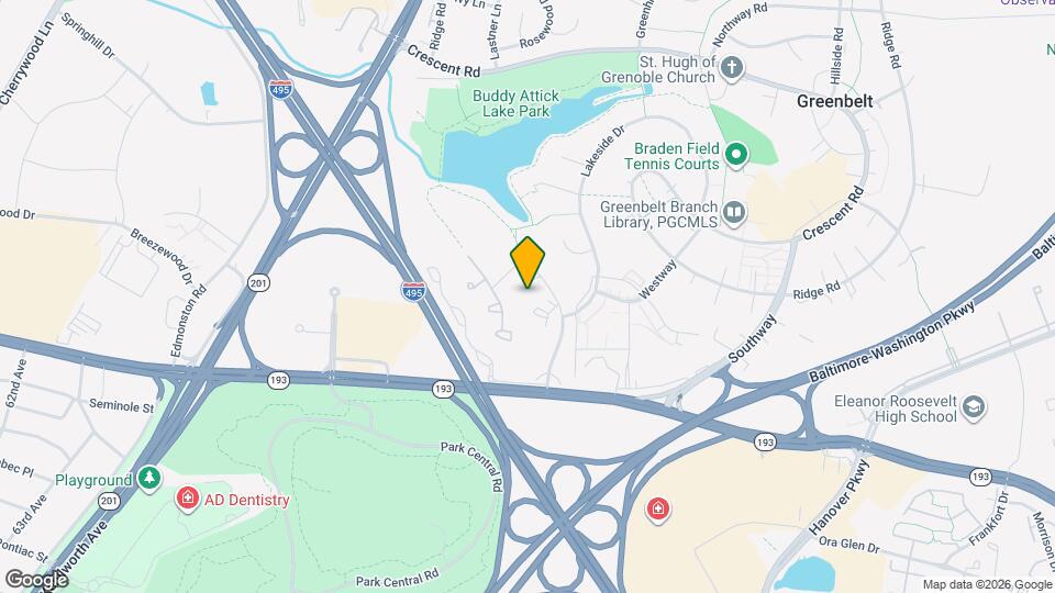 8014 Lakecrest Dr Map and Location Details