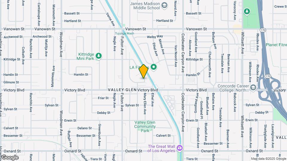 6455 Mary Ellen Ave Map and Location Details
