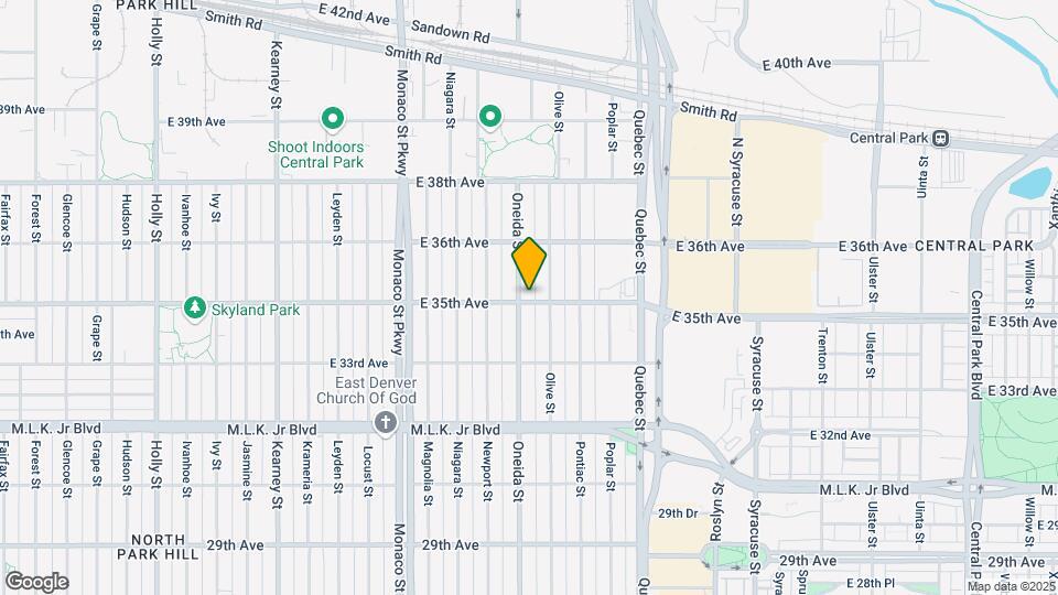 3500 Oneida St Map and Location Details