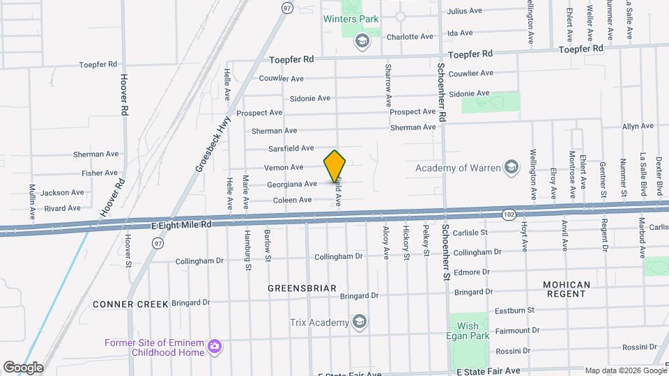 12862 Georgiana Ave Map and Location Details