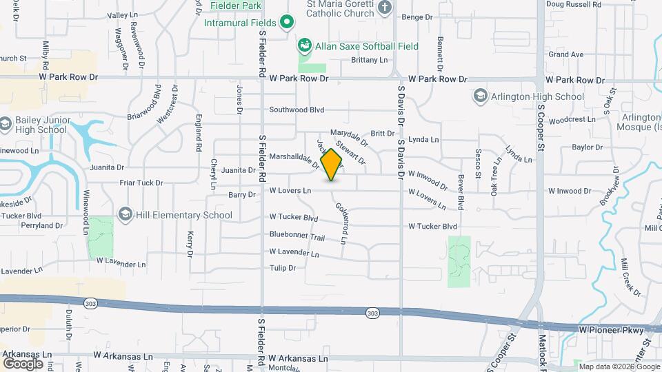 1401 W Lovers Ln Map and Location Details