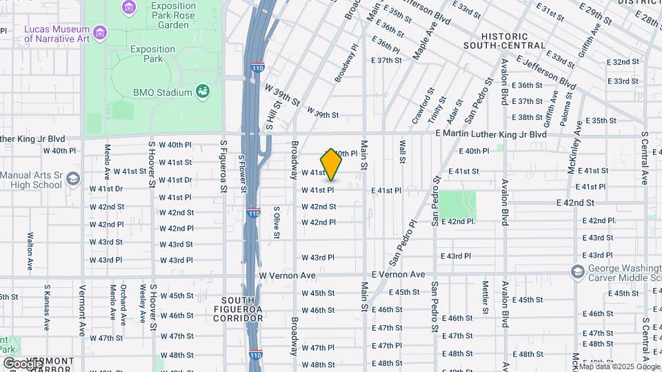 187 W 41st Pl Map and Location Details