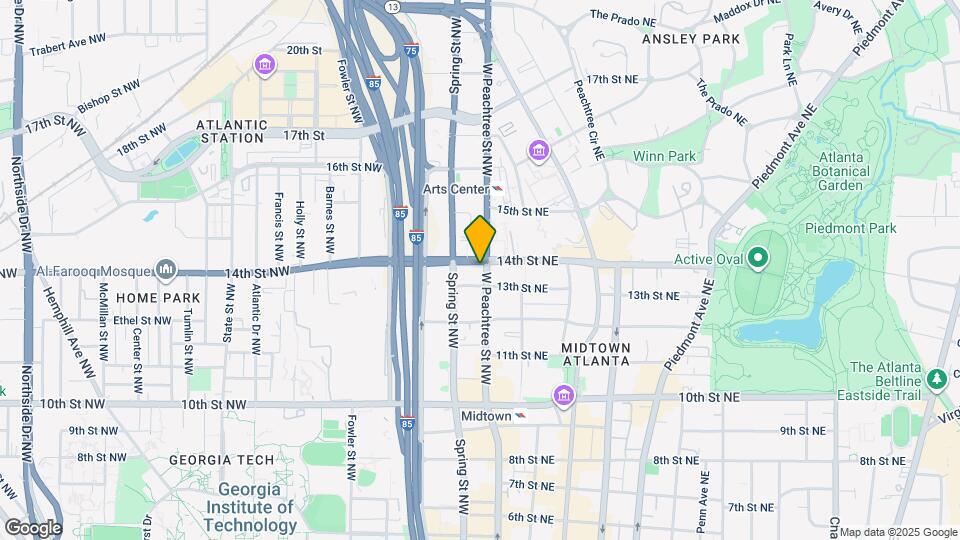 The Hue Midtown Map and Location Details