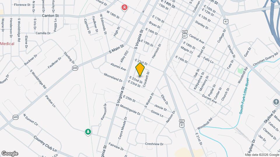 2134 Hazel St Map and Location Details