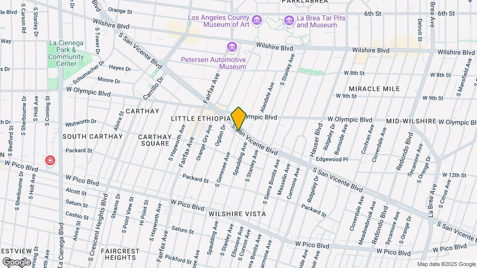 5918 San Vicente Blvd Map and Location Details