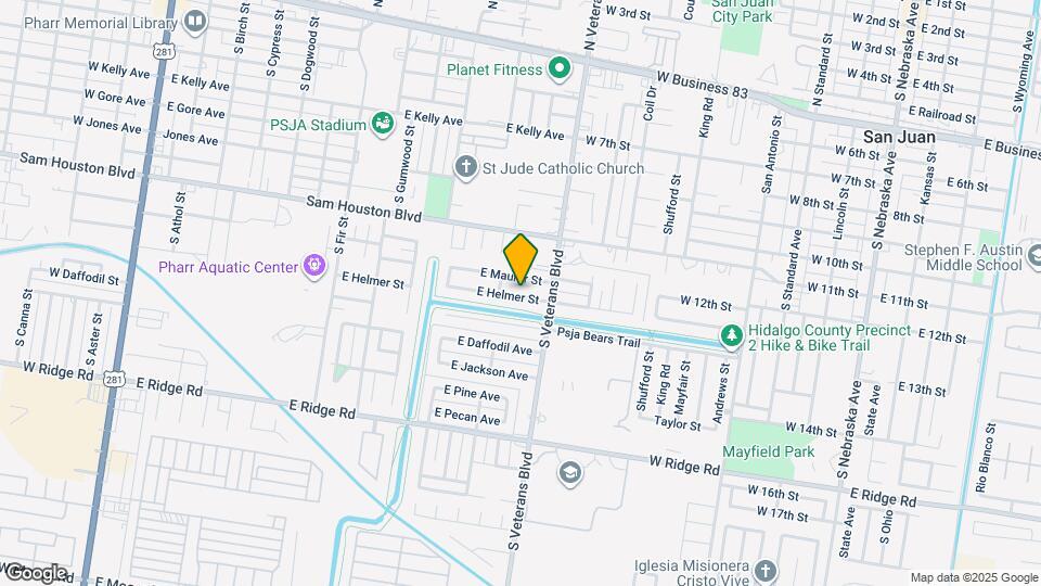 1307 E Helmer St Map and Location Details