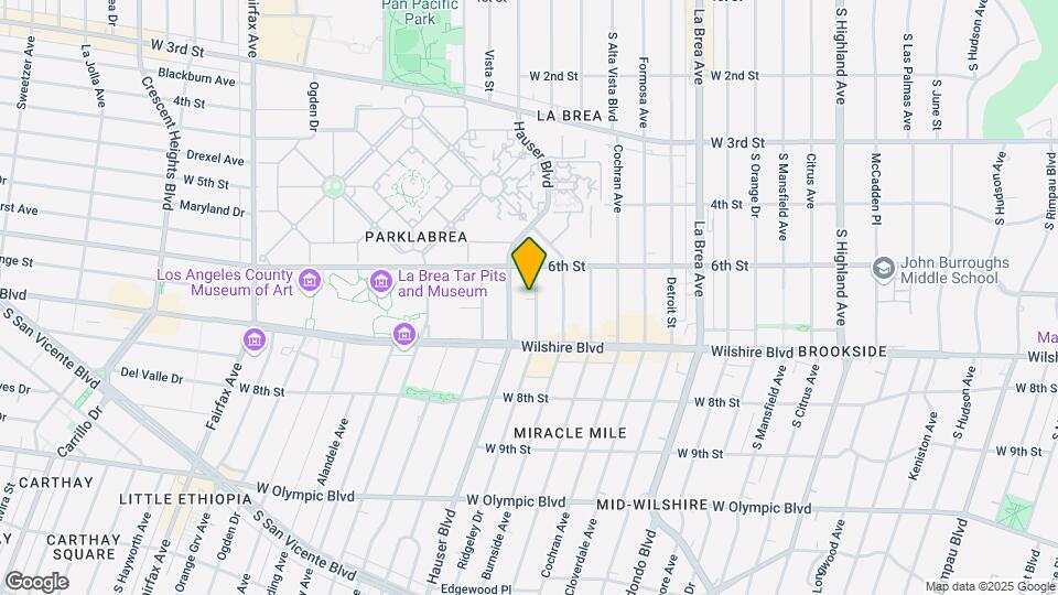 631 S Ridgeley Dr Map and Location Details