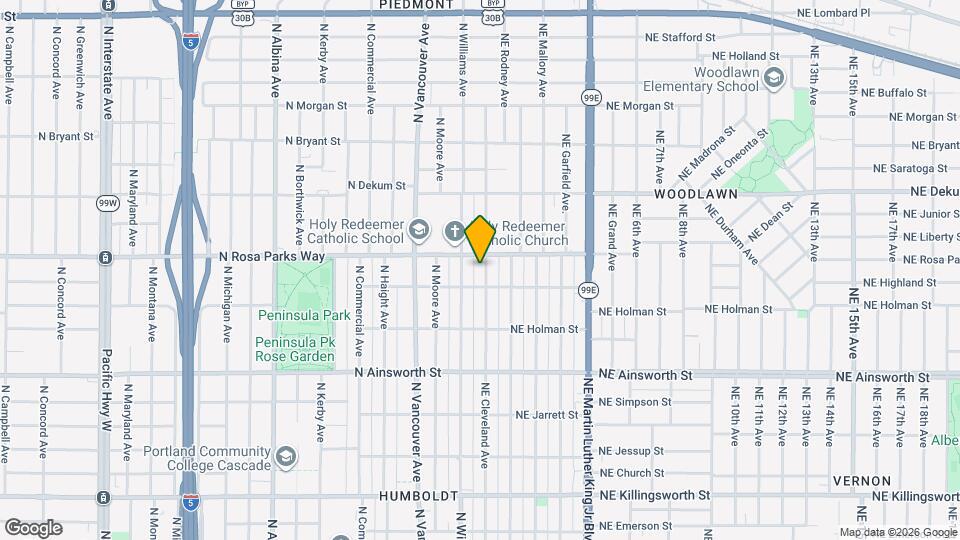 6435 NE Cleveland Ave Map and Location Details