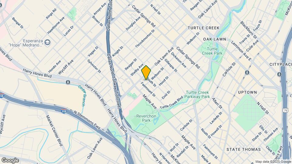 2509 Welborn St Map and Location Details