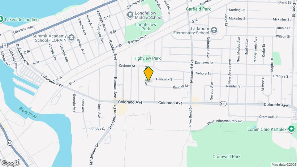 1545 Fillmore Ave Map and Location Details