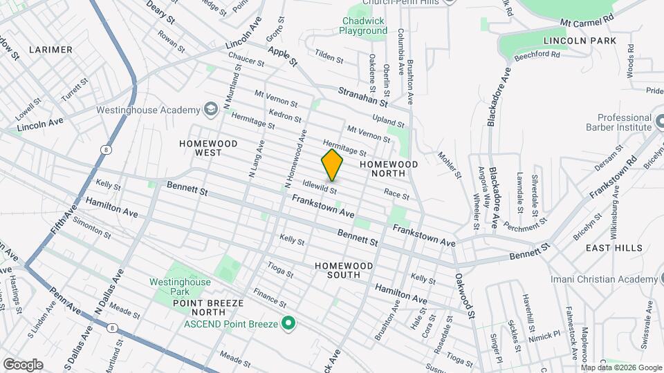 7307 Idlewild St Mapa y Detalles de la Ubicación