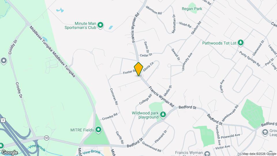 100 Francis Wyman Rd Map and Location Details