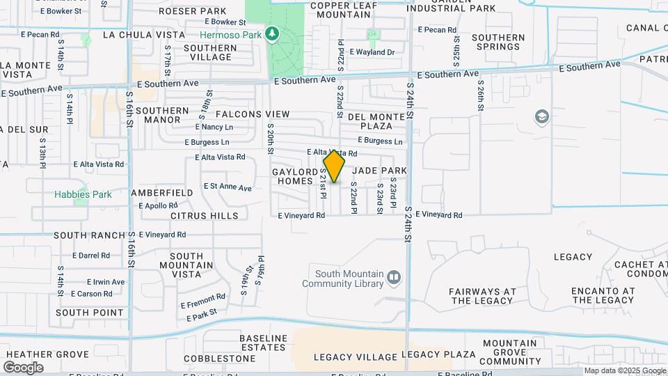 6454 S 22nd St Map and Location Details