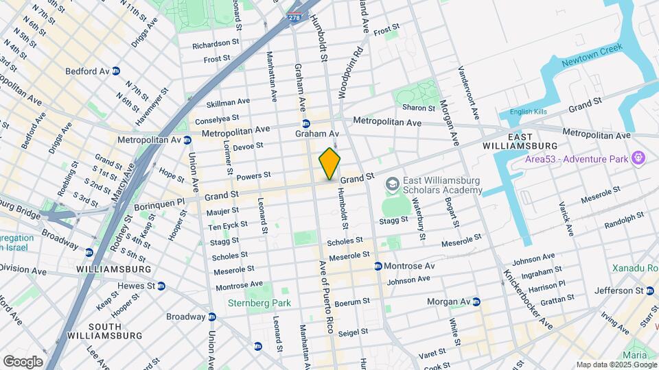 754 Grand St Map and Location Details
