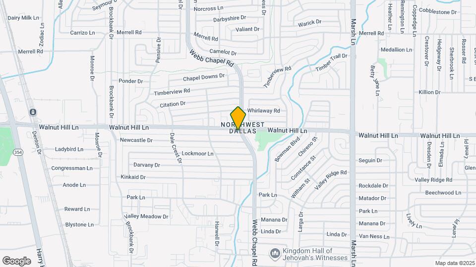 3316 Walnut Hill Ln Map and Location Details