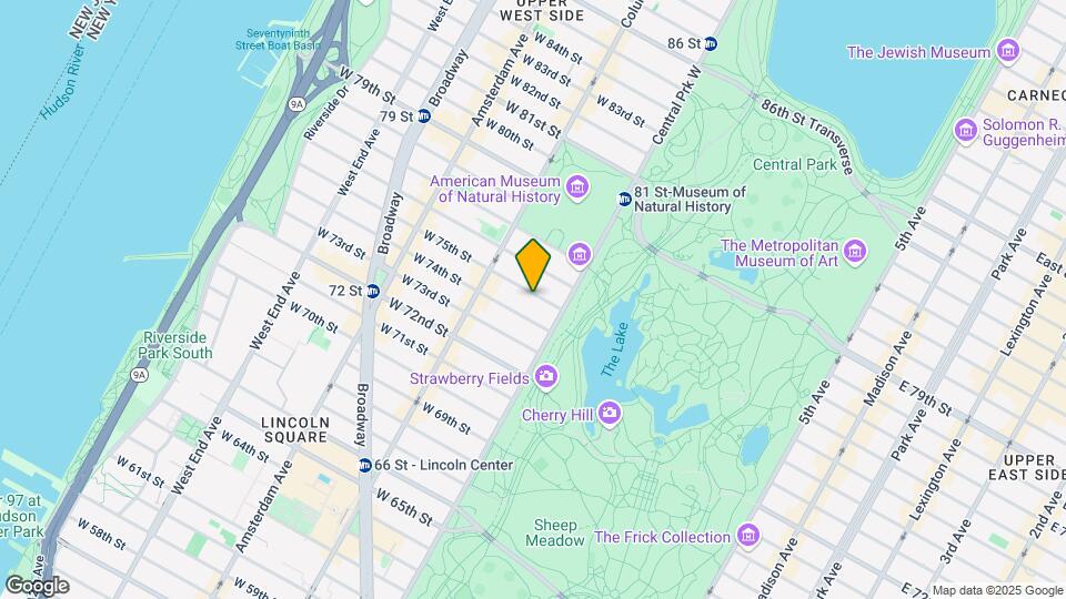 18 W 75th St Map and Location Details