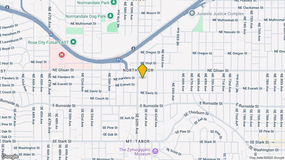 6010 NE Flanders St Map and Location Details