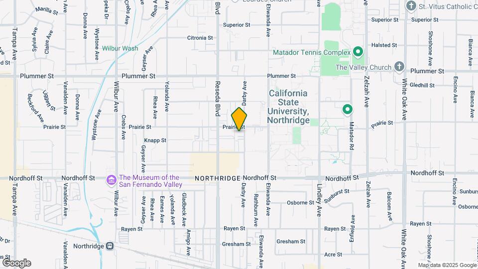 18400 Prairie Street Map and Location Details