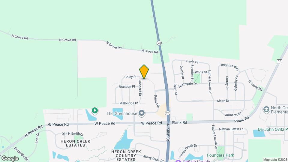 2368 Concord Dr Map and Location Details