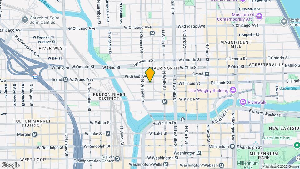 311 W Illinois St Map and Location Details
