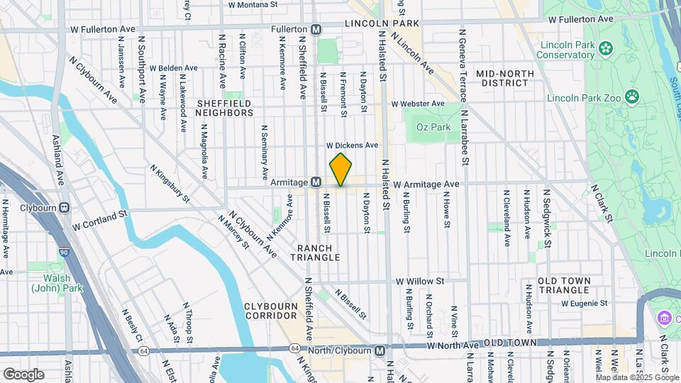 907 W Armitage Ave Map and Location Details