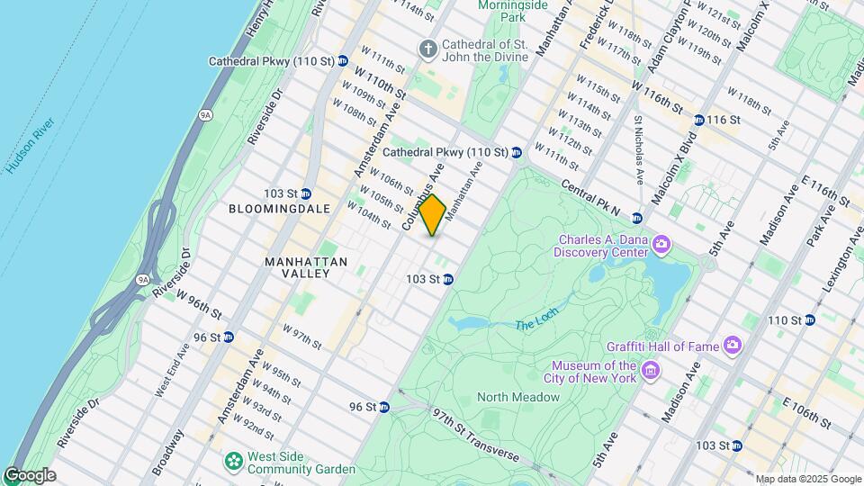 105 Manhattan Ave Map and Location Details