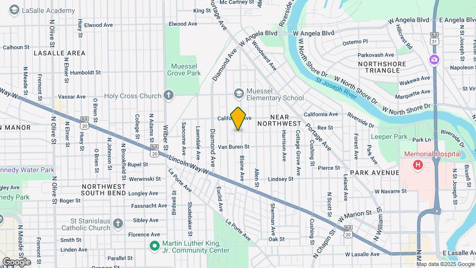 821 Blaine Ave Mapa y Detalles de la Ubicación
