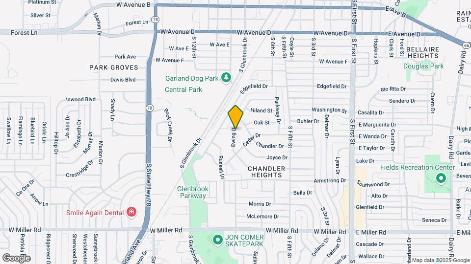 1212 Ewing Dr Map and Location Details
