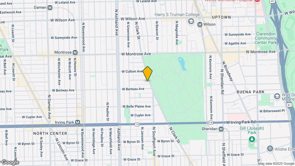 1415-1417 W Hutchinson St Map and Location Details