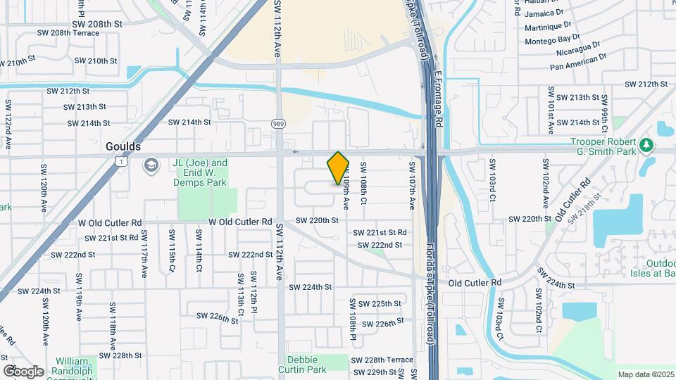 10925 SW 218th Terrace Map and Location Details