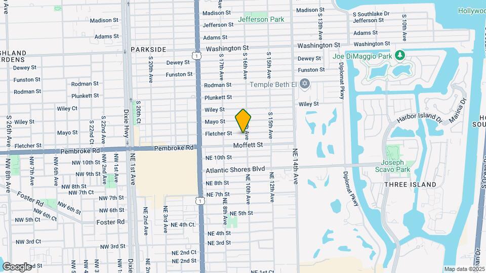1610 Fletcher St Map and Location Details