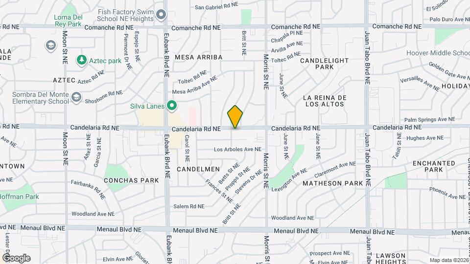 10204 Candelaria Rd NE, Unit 10204 Map and Location Details