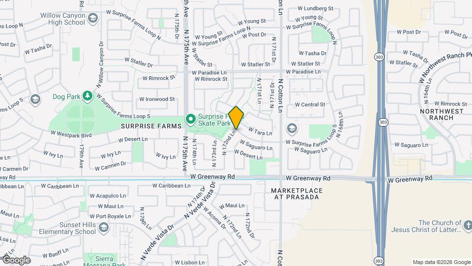 15739 N 172nd Ln Map and Location Details