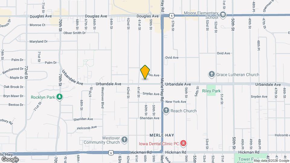 5915 Urbandale Ave Map and Location Details