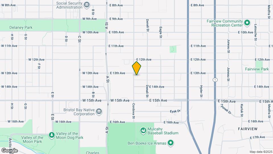 1315 Cordova St Map and Location Details