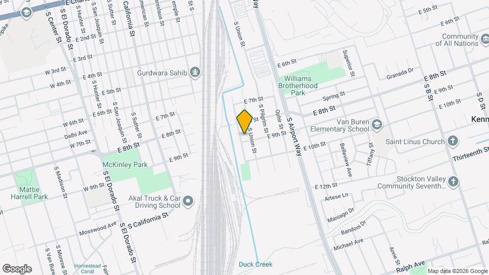 1025 E 9th St Mapa y Detalles de la Ubicación