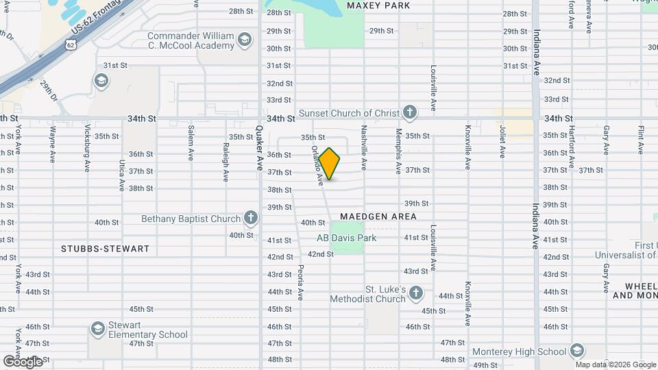 4022 38th St Map and Location Details