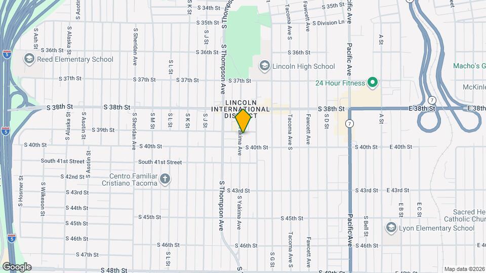 3901 S Yakima Ave Map and Location Details