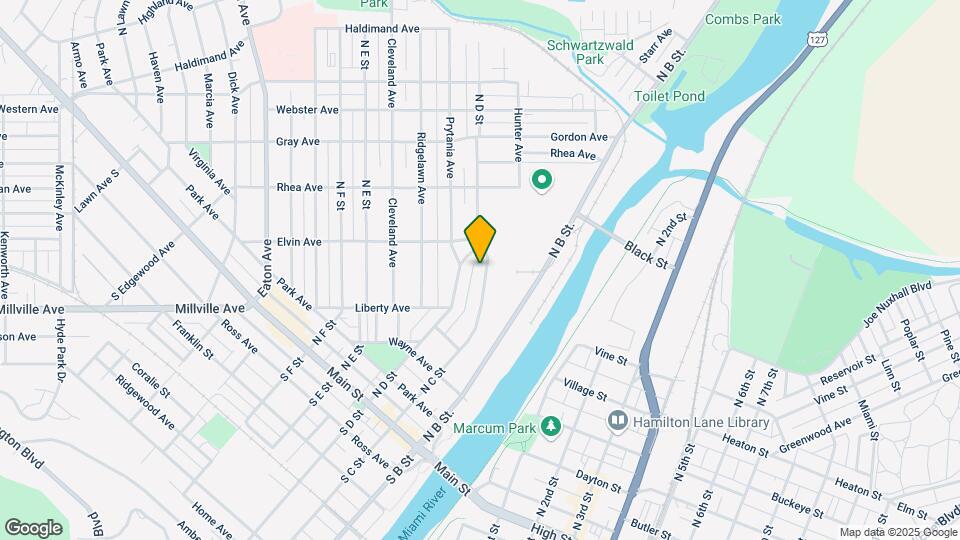 425 N C St Map and Location Details