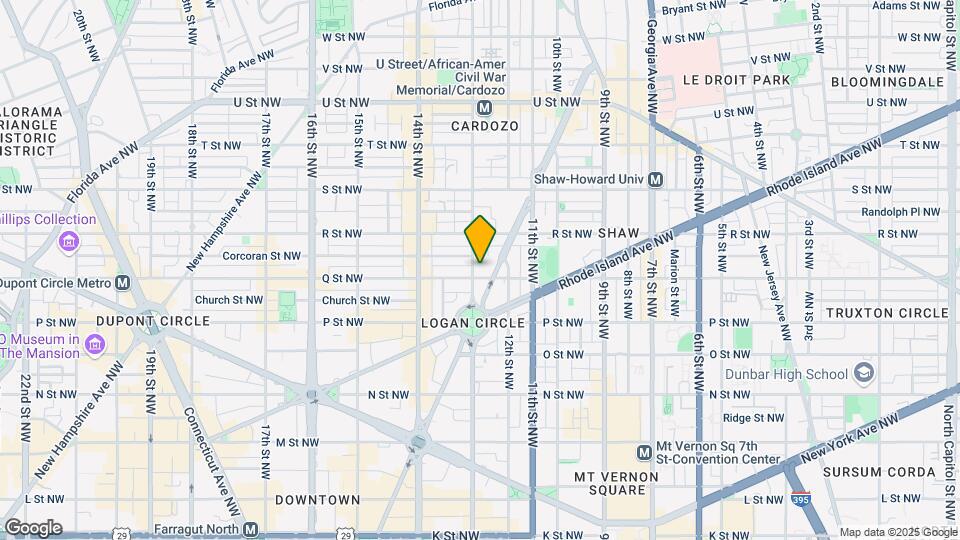 1217 Q St NW Mapa y Detalles de la Ubicación