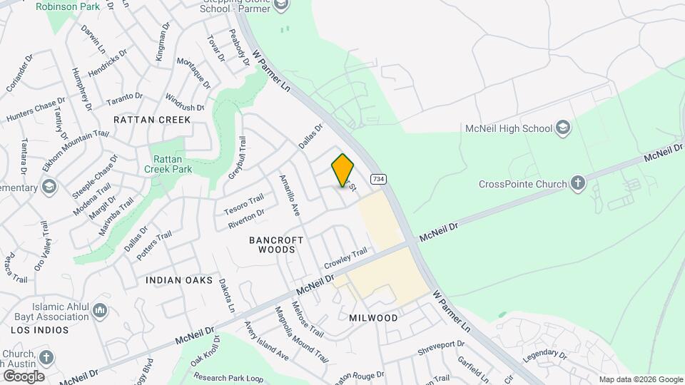 6606 Hondo Bend Map and Location Details