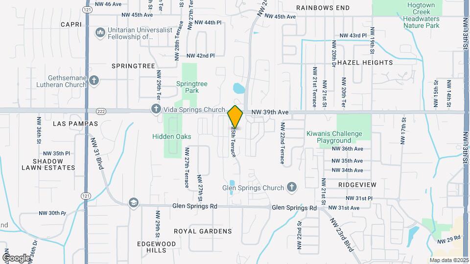 2527 NW 37th Pl Map and Location Details