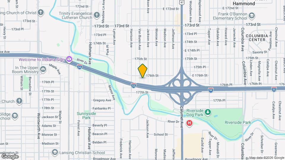 7613 Van Buren Ave Map and Location Details