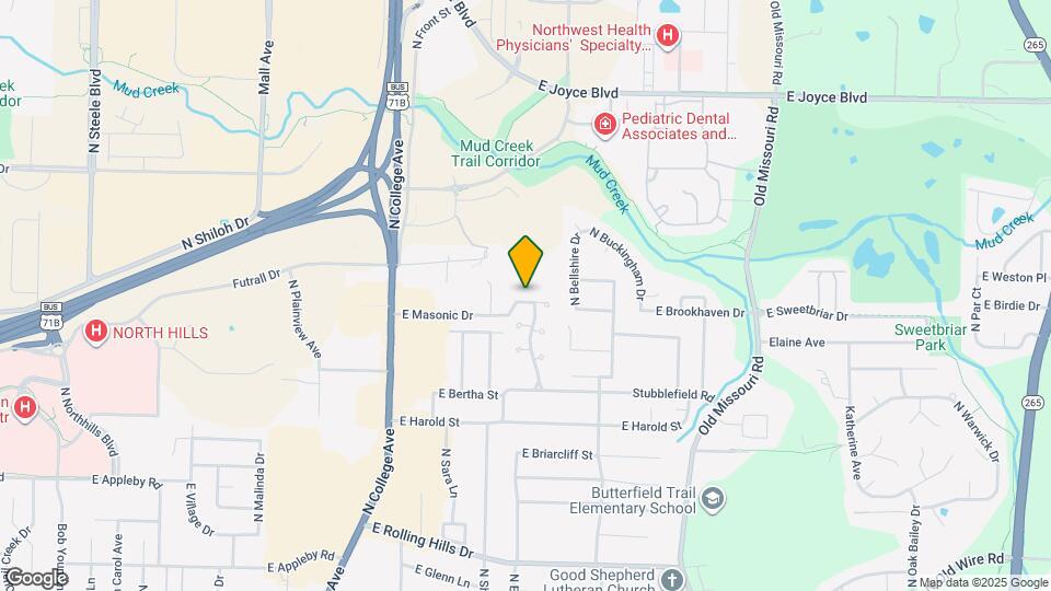 1364 E Masonic Dr Map and Location Details