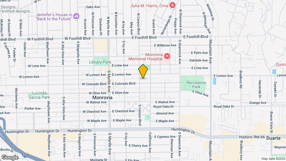 305 E Colorado Blvd Mapa y Detalles de la Ubicación