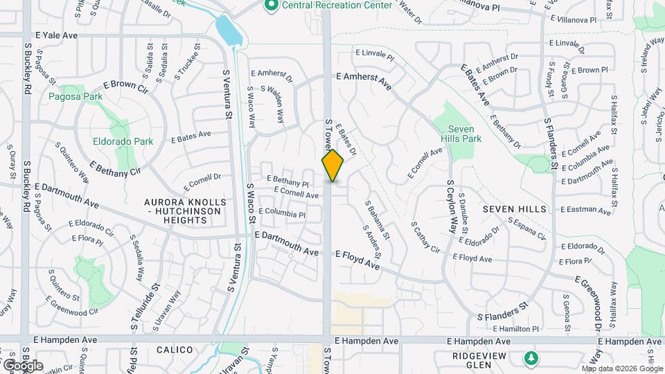 2931 S Tower Way Map and Location Details