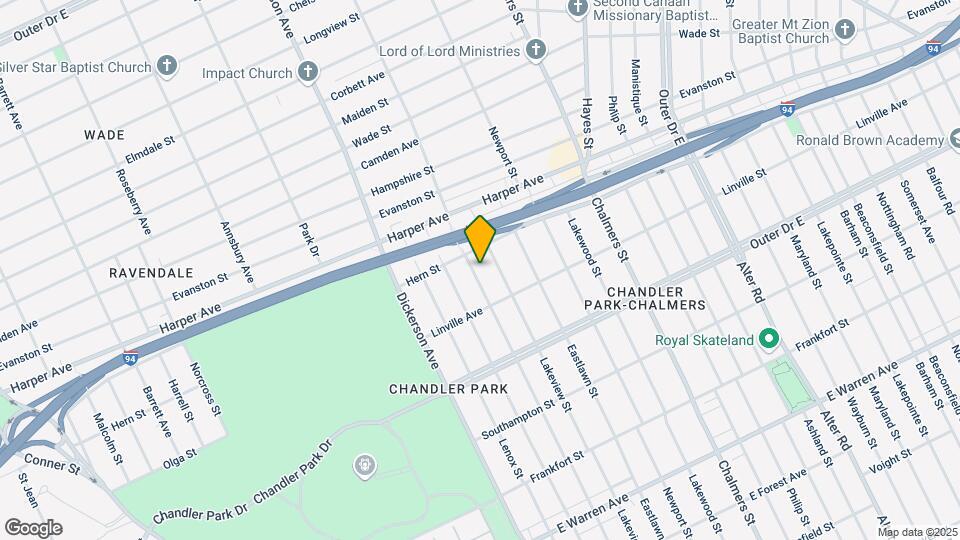 5974 Coplin St, Unit 2 Lower Map and Location Details