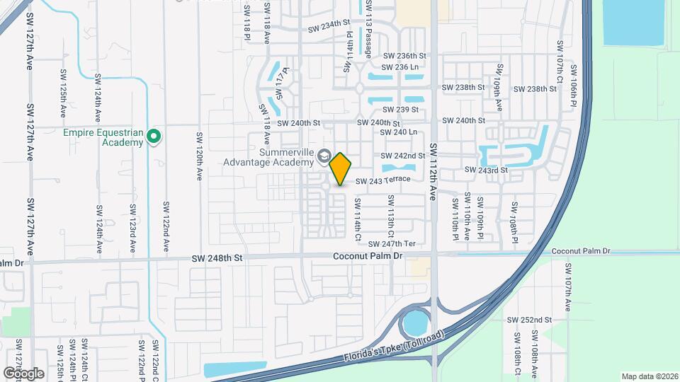 11471 SW 244th Terrace Map and Location Details